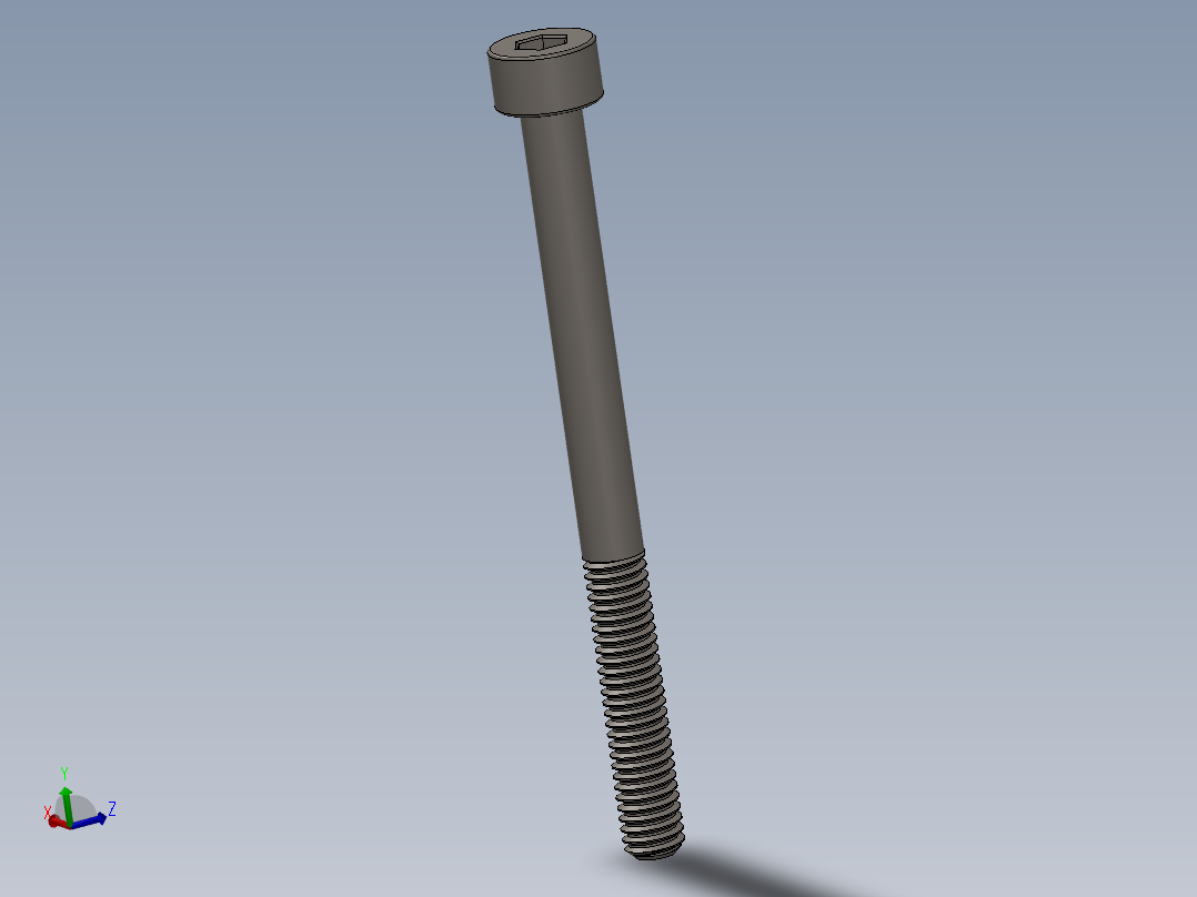 Screw_DIN_912_M4x50_A2.SLDPRT公制内六角螺钉主视图