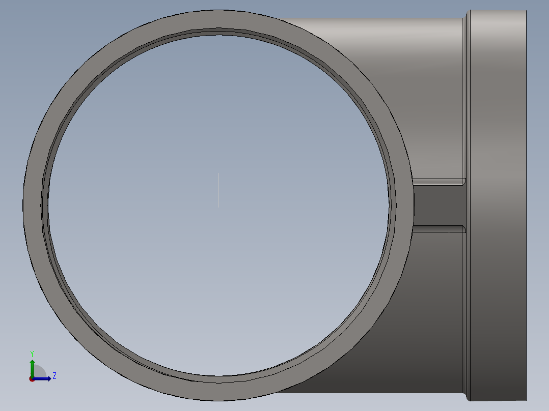 对丝三通弯头左视图