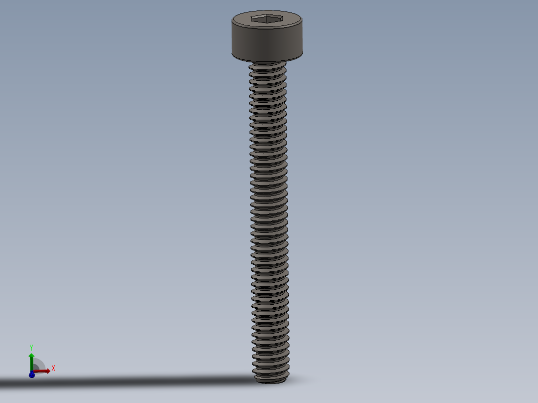 Screw_DIN_912_M2x18F_A2.SLDPRT公制内六角螺钉主视图