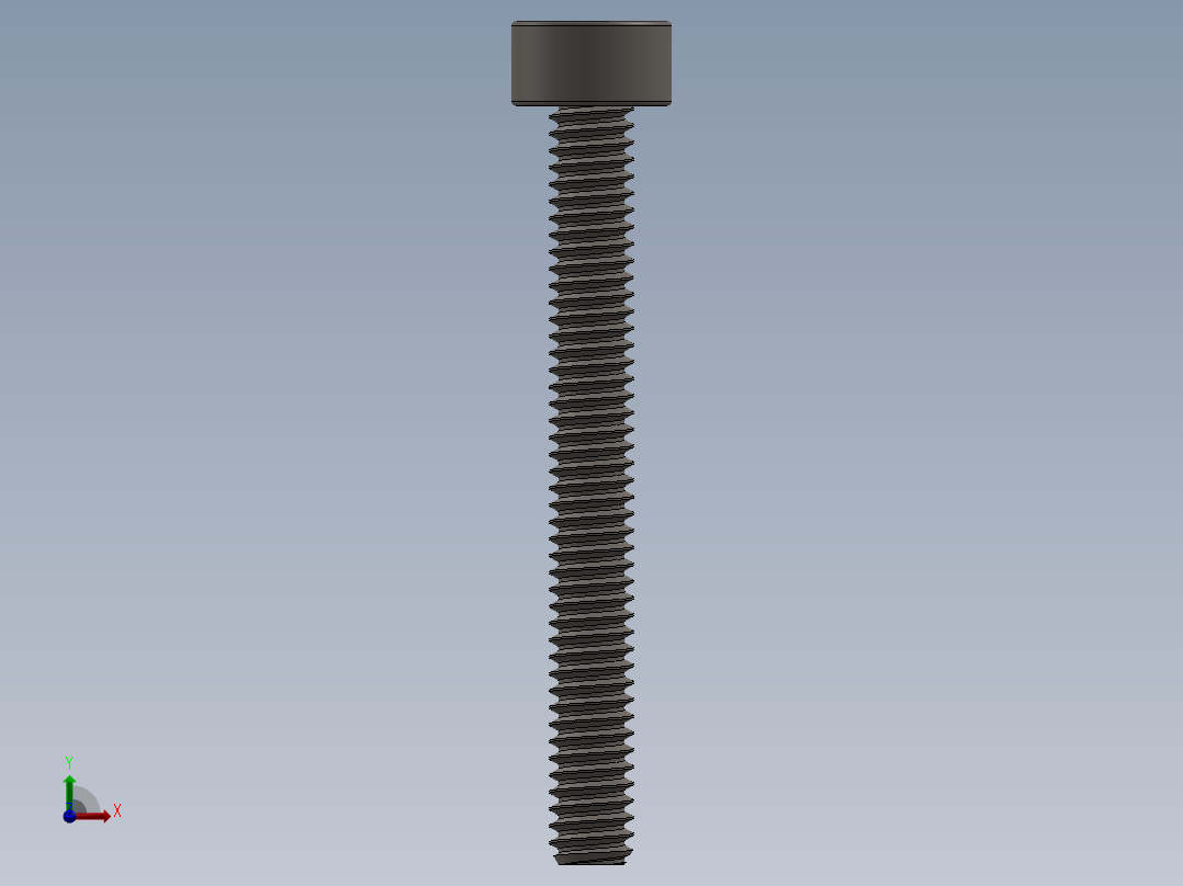 Screw_DIN_912_M2x18F_A2.SLDPRT公制内六角螺钉前视图