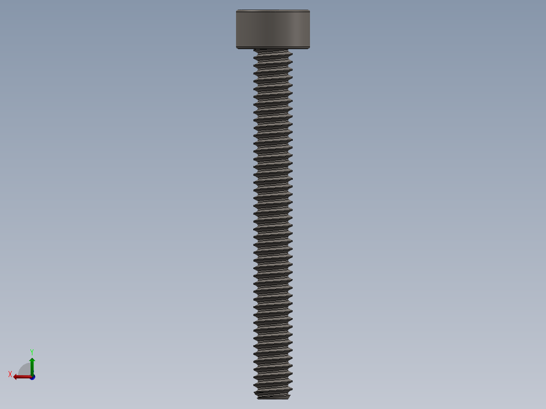 Screw_DIN_912_M2x18F_A2.SLDPRT公制内六角螺钉后视图