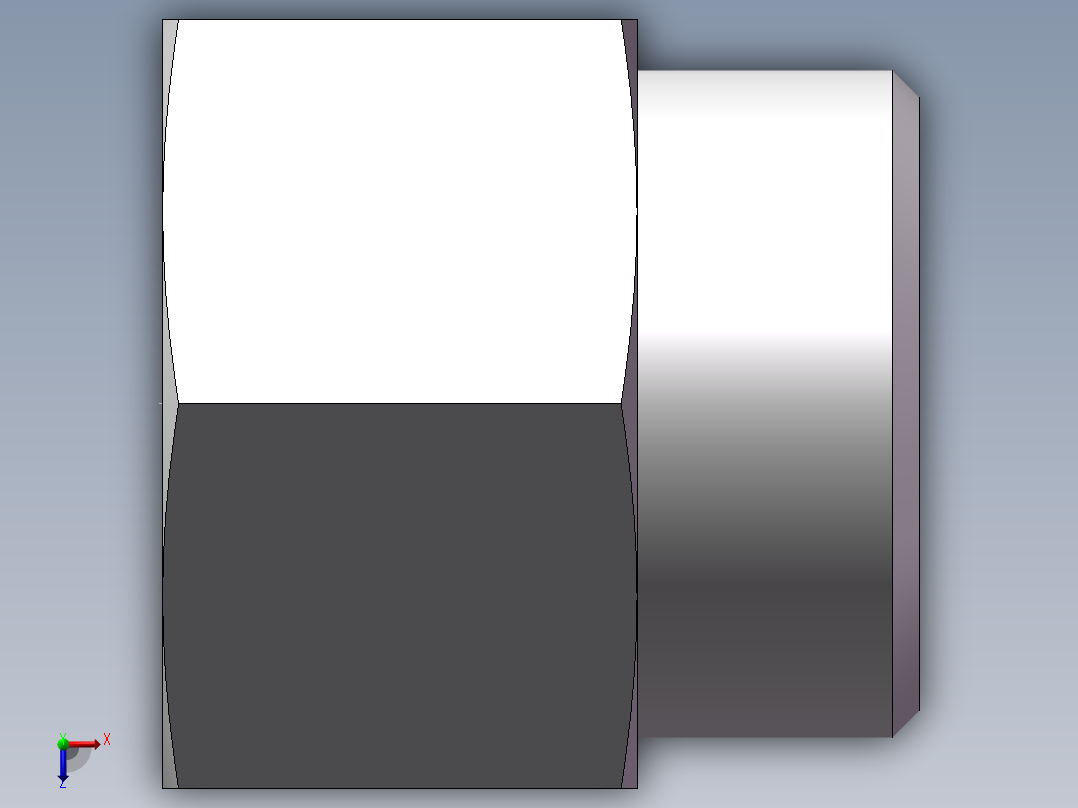 直通内螺纹接头、5DM-52-48俯视图