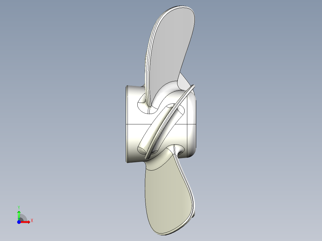 螺旋桨(134)前视图