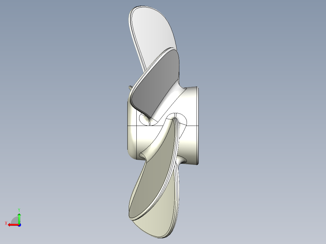 螺旋桨(134)后视图