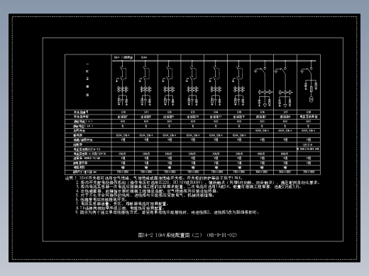 图14-2 10kV系统配置图（二）（KB-9-D1-02）
