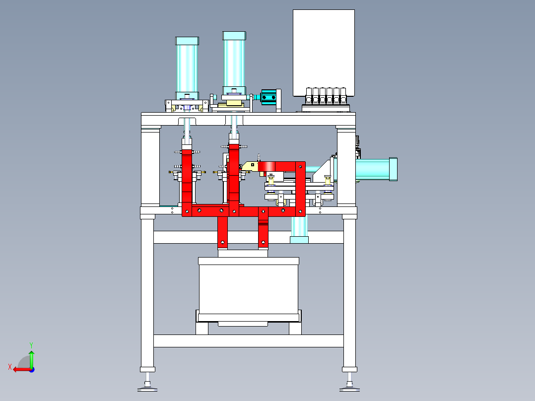 点焊机3D后视图