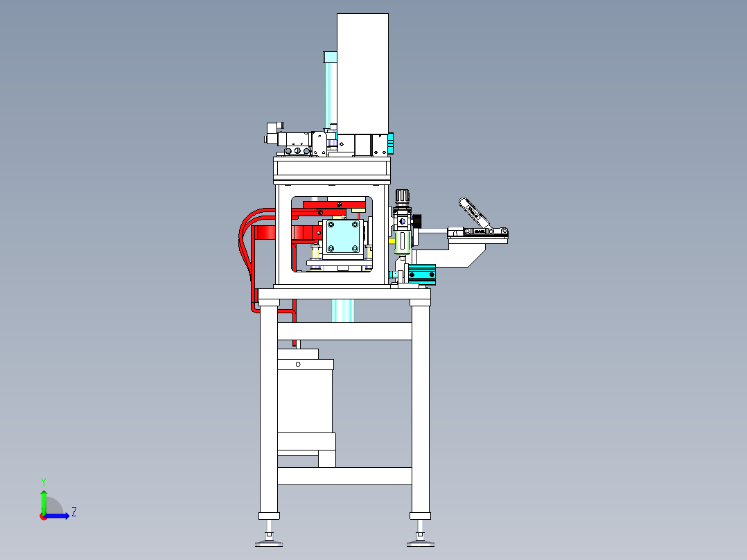 点焊机3D左视图