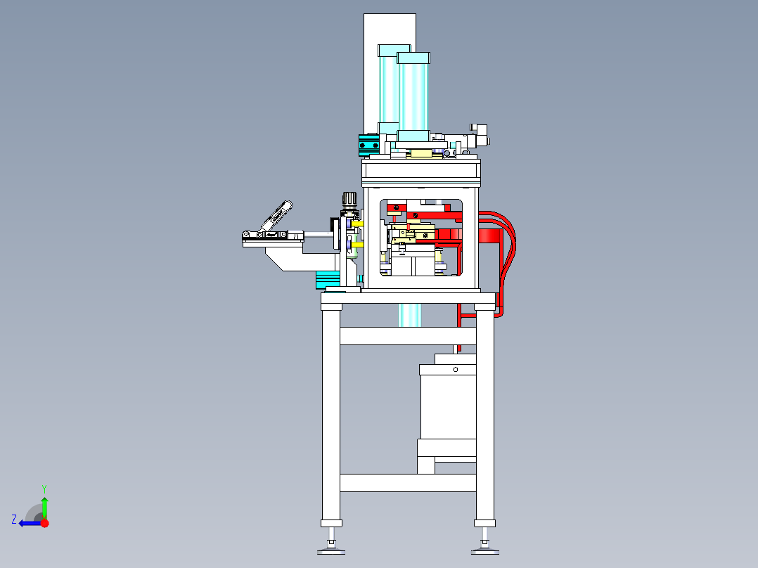 点焊机3D右视图