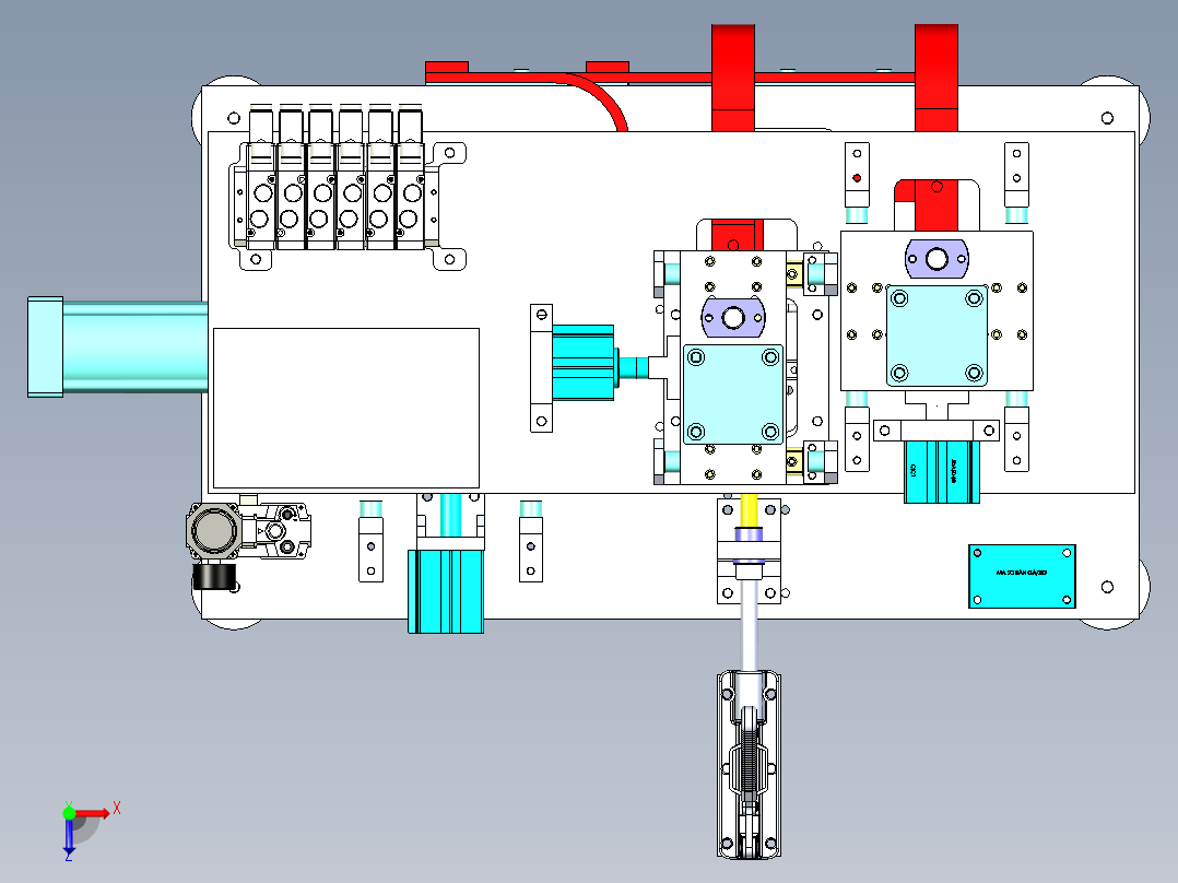 点焊机3D俯视图