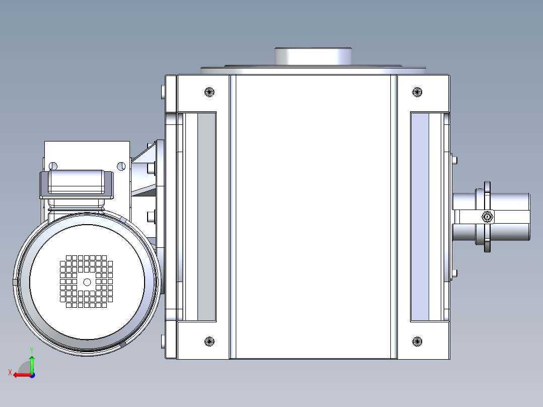 RU250DF意米精密分割器后视图