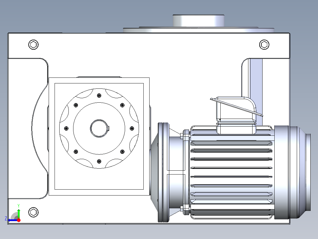 RU250DF意米精密分割器右视图