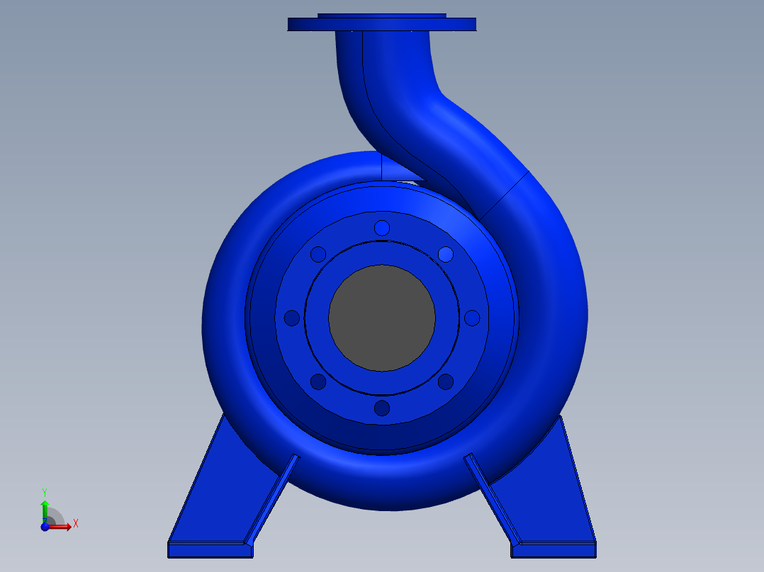 泵、水泵、5''-4''ES-PUMP前视图