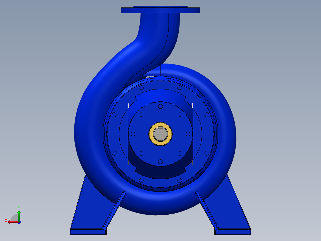 泵、水泵、5''-4''ES-PUMP后视图
