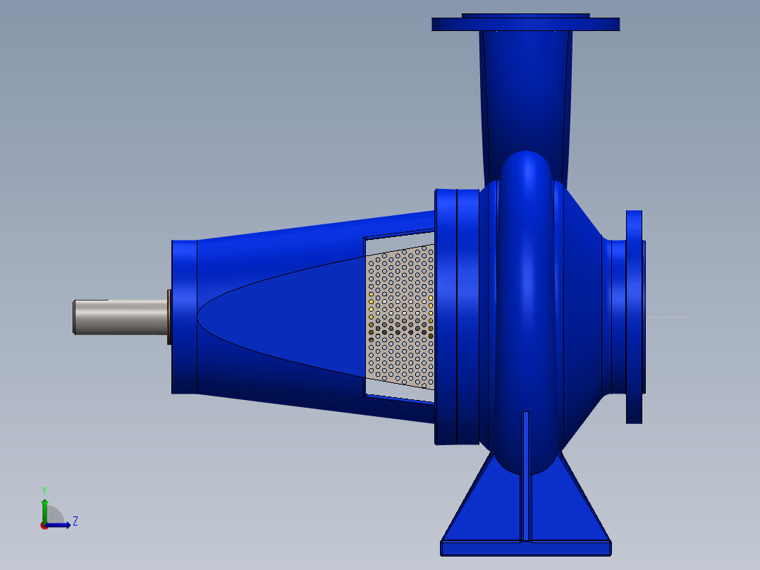 泵、水泵、5''-4''ES-PUMP左视图