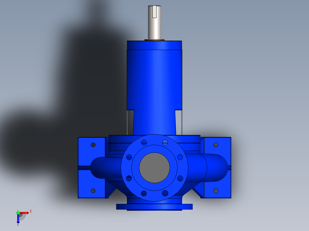 泵、水泵、5''-4''ES-PUMP俯视图