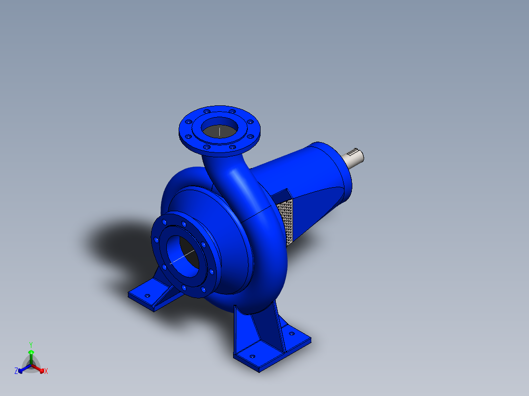泵、水泵、5''-4''ES-PUMP正等轴测图