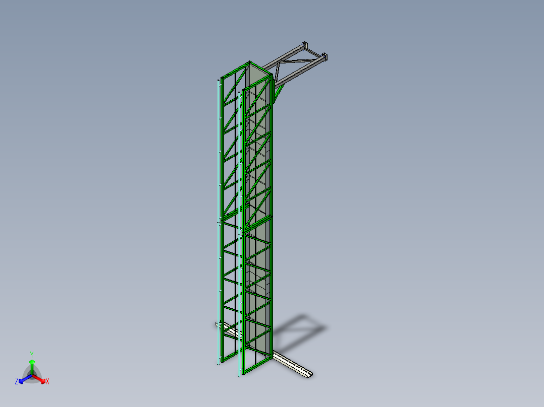 紧凑型桁架检修通道梯