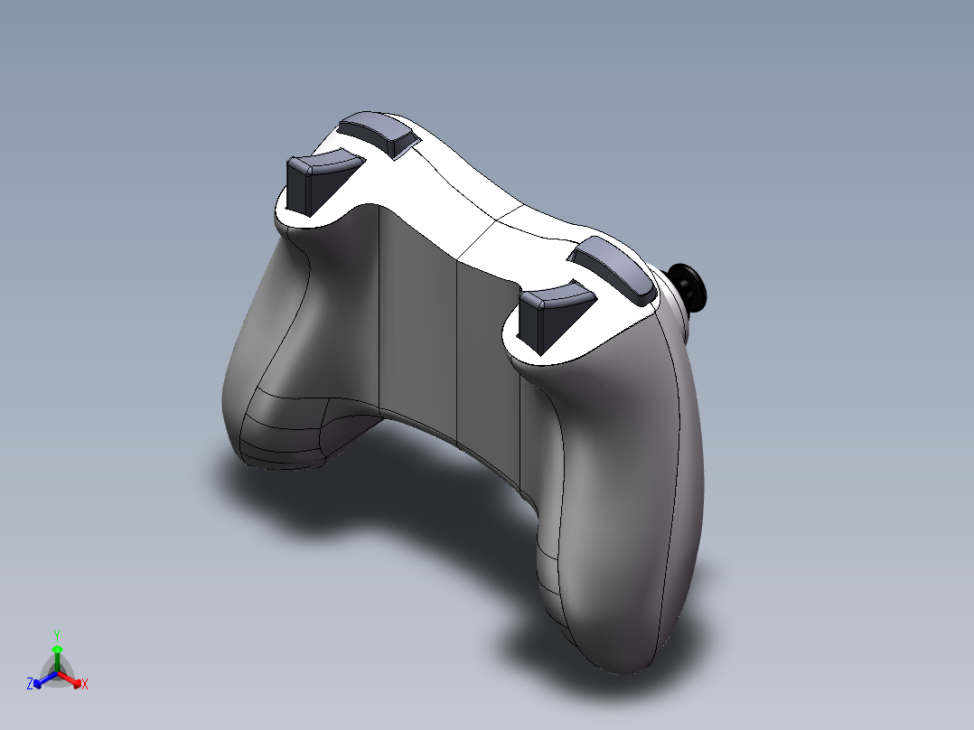 xbox手柄正等轴测图