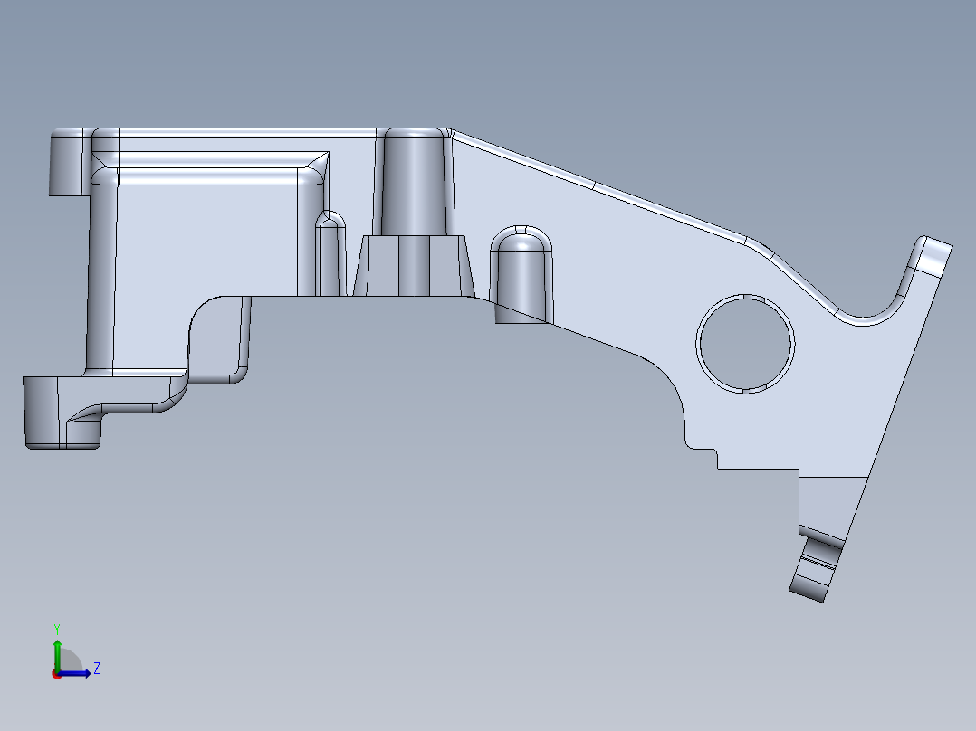 相机支架左视图