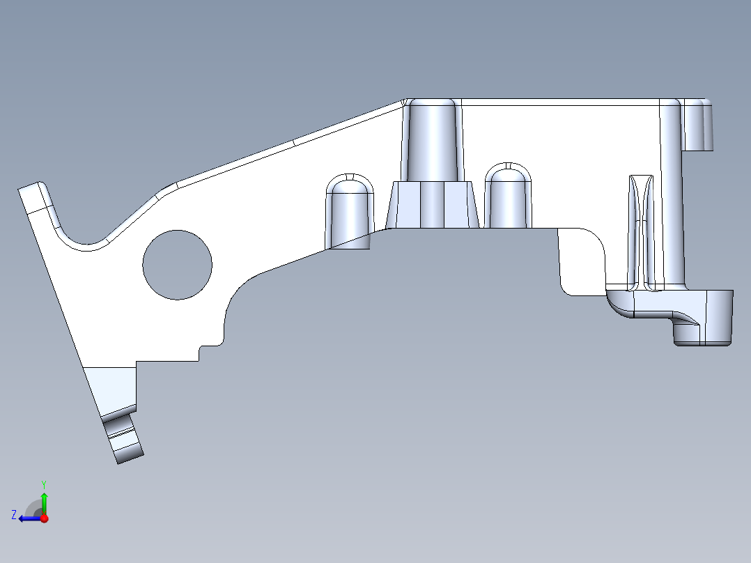相机支架右视图