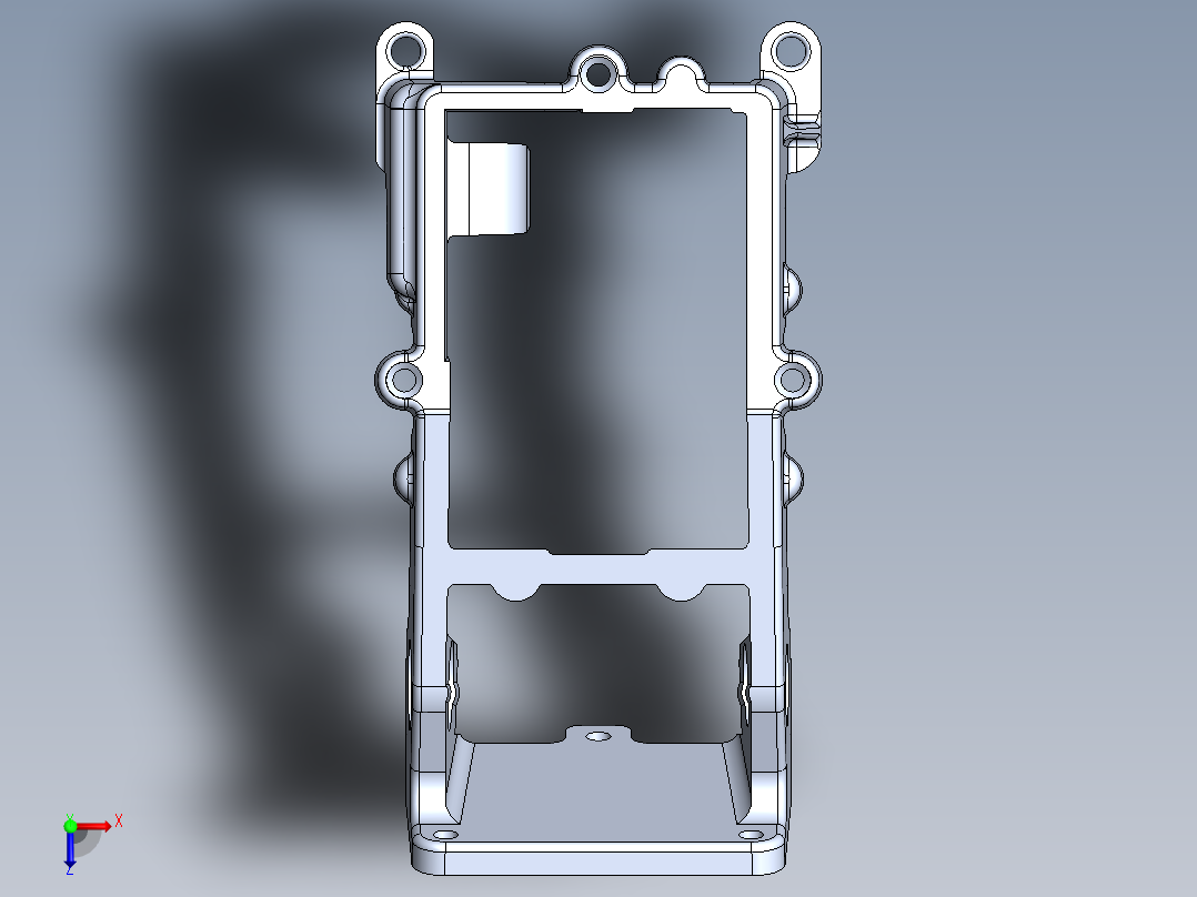 相机支架俯视图