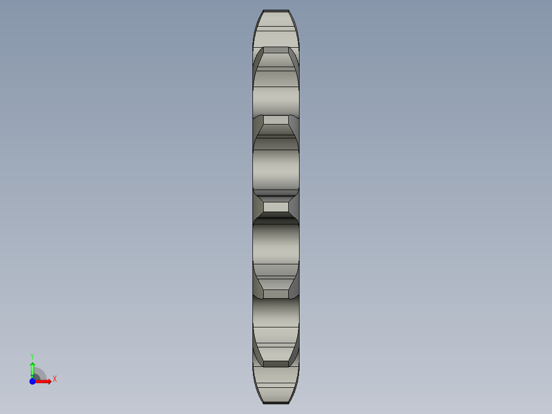 主动链轮10B-14片前视图
