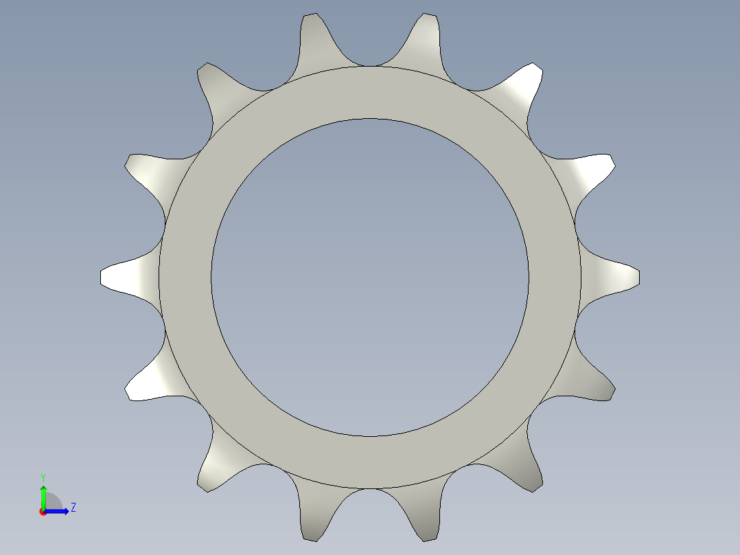 主动链轮10B-14片左视图