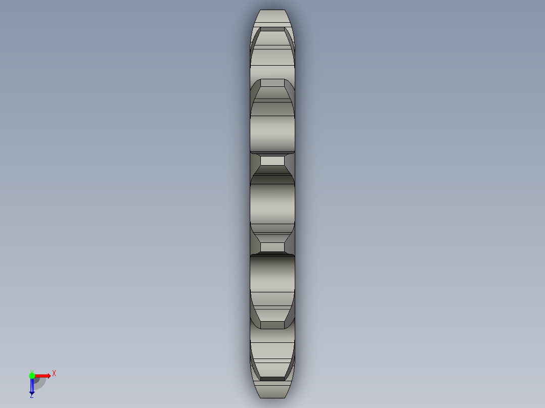 主动链轮10B-14片俯视图