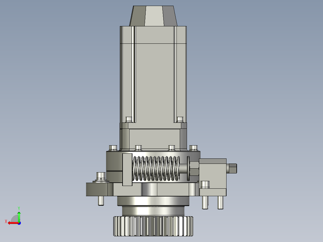 滑台驱动组件后视图