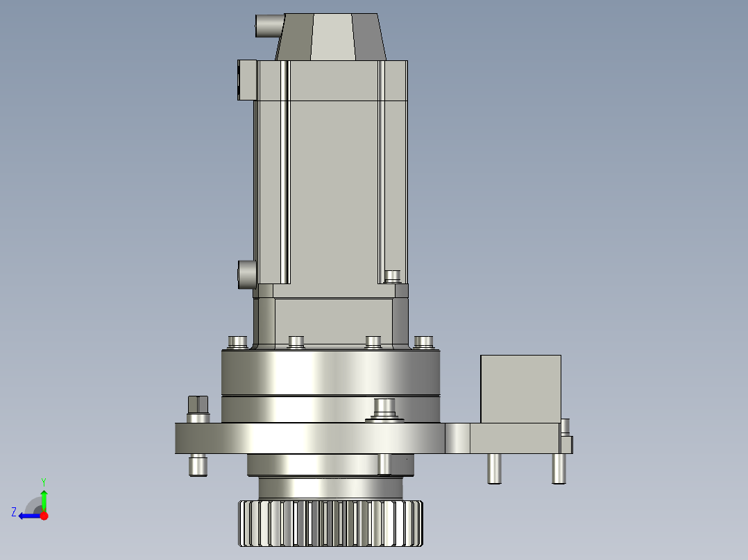滑台驱动组件右视图