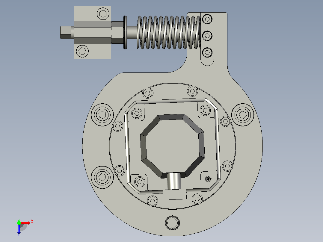 滑台驱动组件俯视图