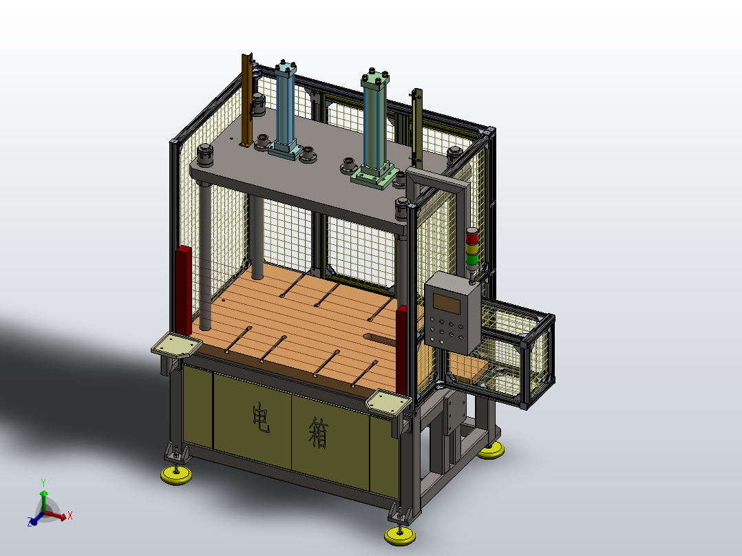 压机机架主视图