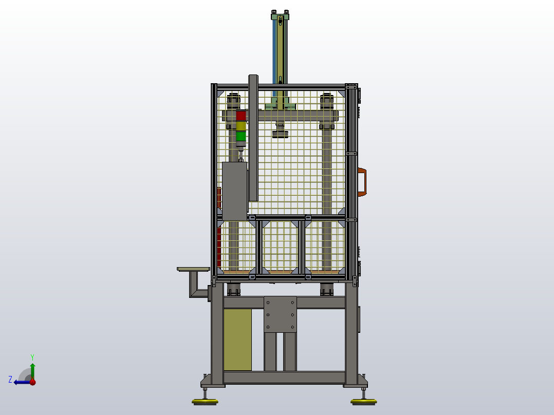 压机机架右视图