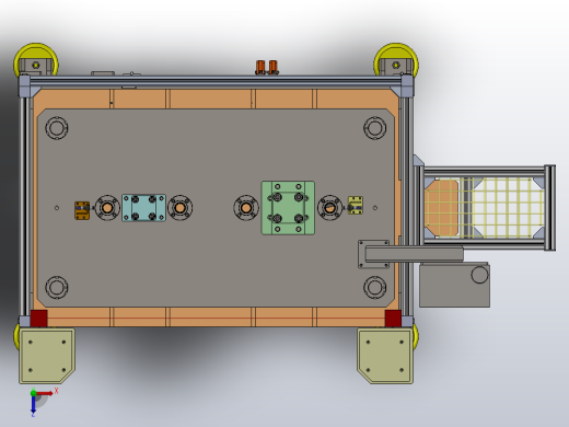 压机机架俯视缩略图