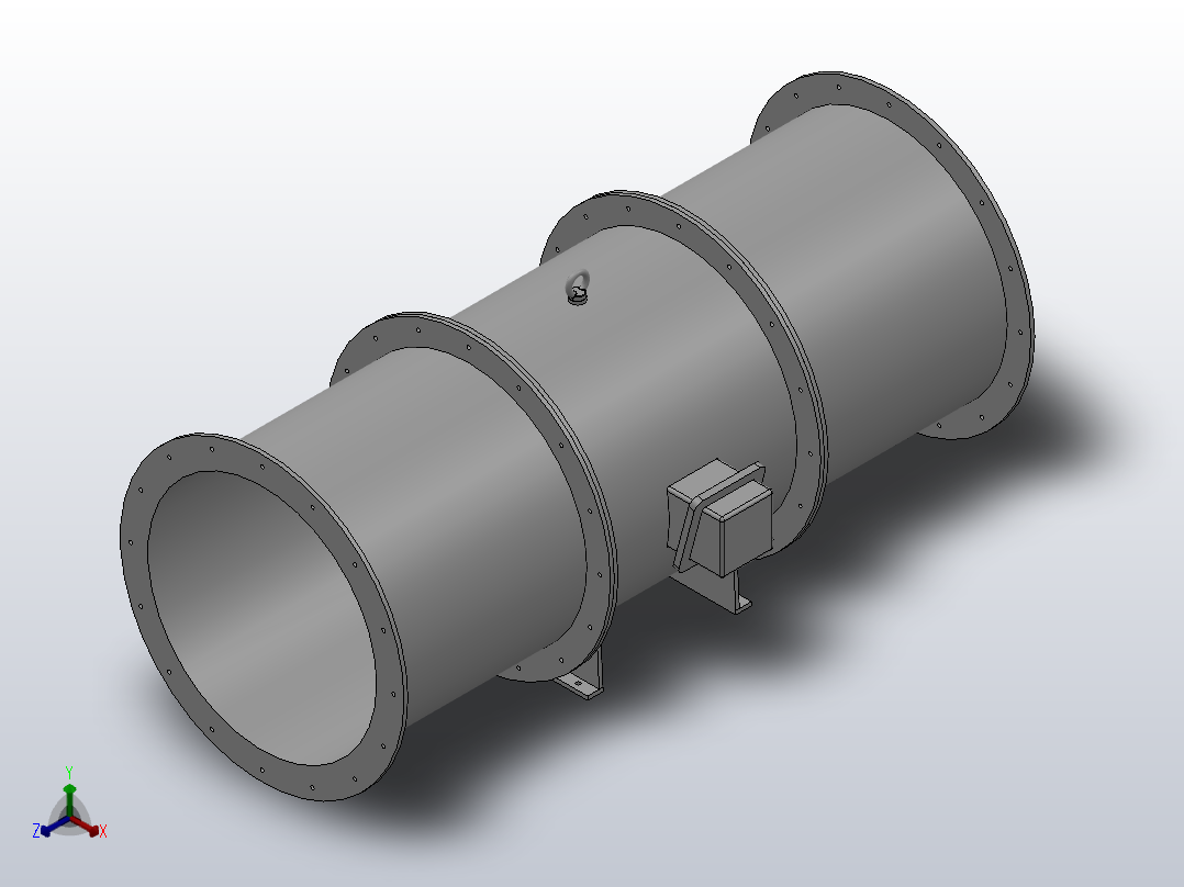 GXF-BX2型 斜流风机[9-20250]主视图