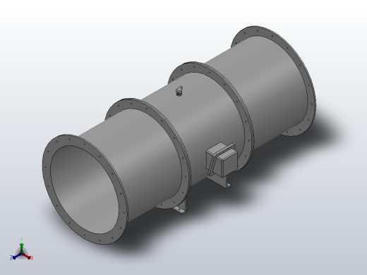 GXF-BX2型 斜流风机[9-20250]正等轴测缩略图