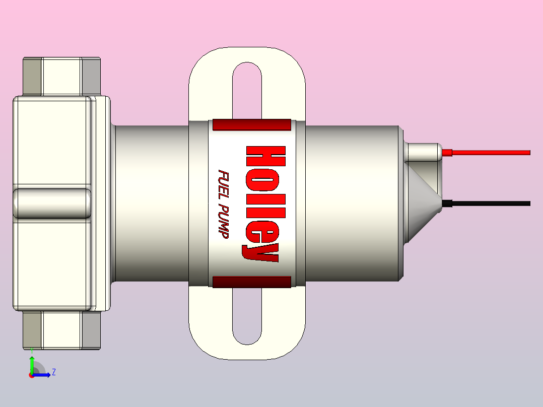 华立红燃油泵左视图