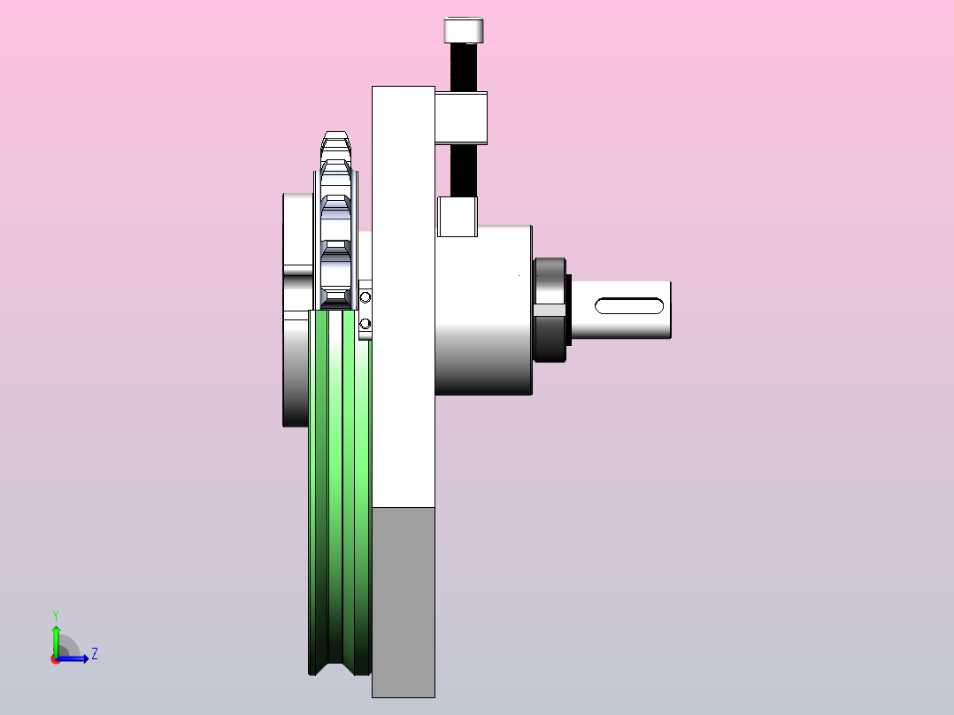 23-255-矩形链条环形导轨（大板）左视图