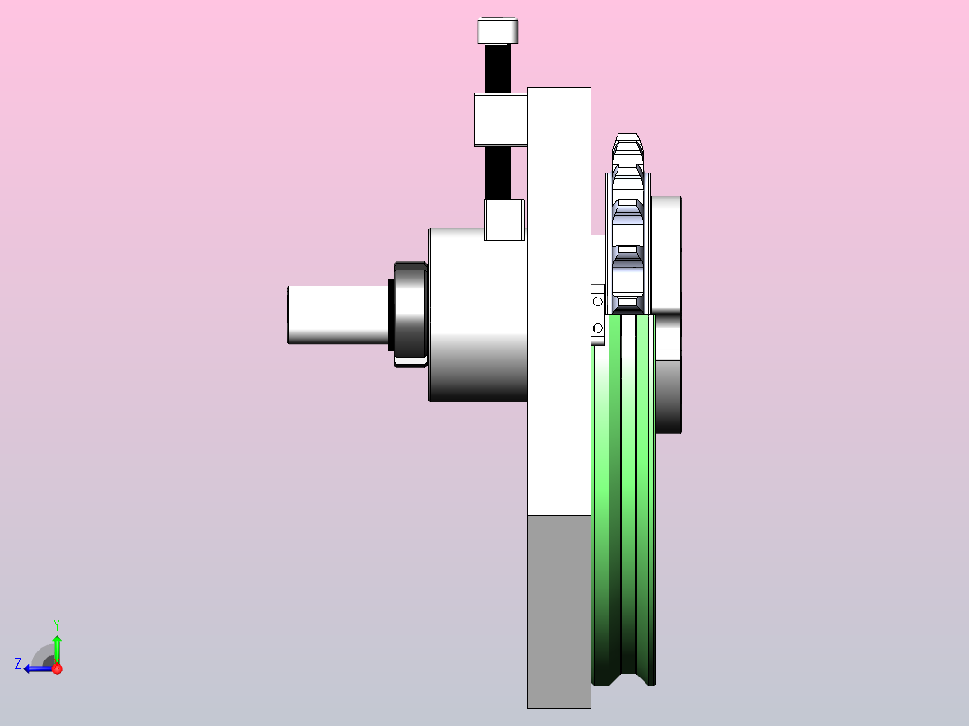 23-255-矩形链条环形导轨（大板）右视图