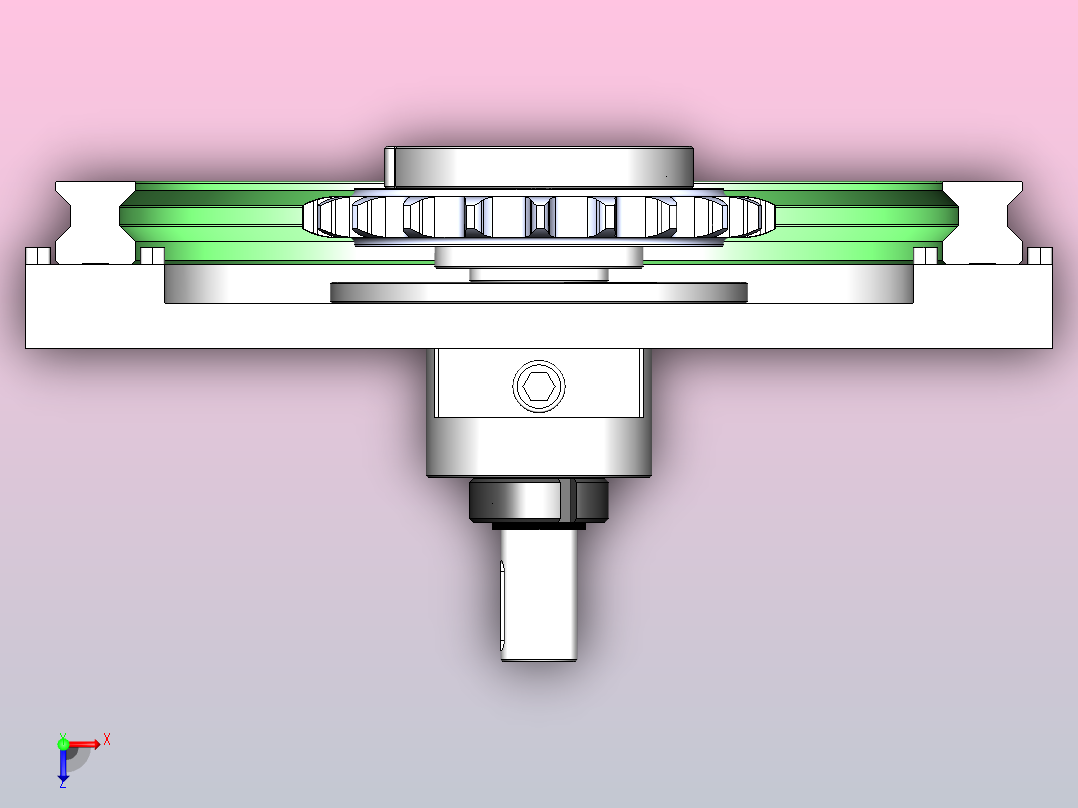23-255-矩形链条环形导轨（大板）俯视图