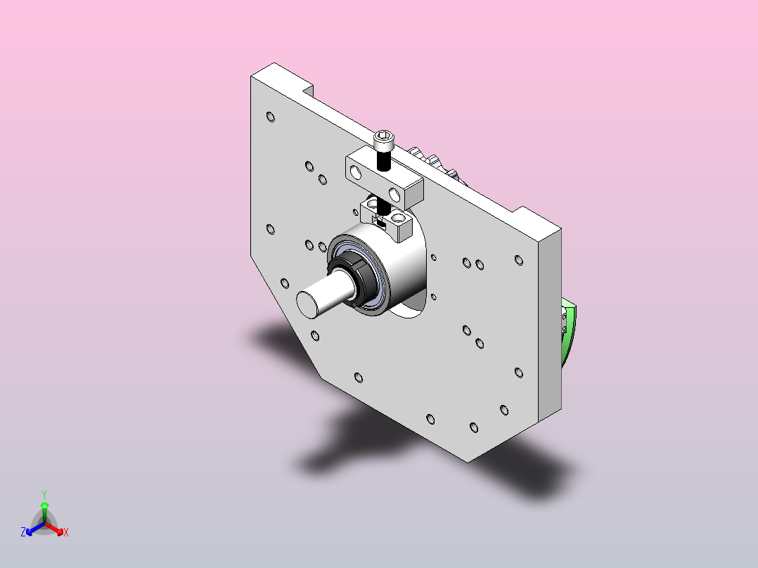 23-255-矩形链条环形导轨（大板）正等轴测图