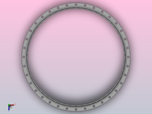 平面整体钢制管法兰_法兰 DN1400-PN2.5 FF 1俯视缩略图