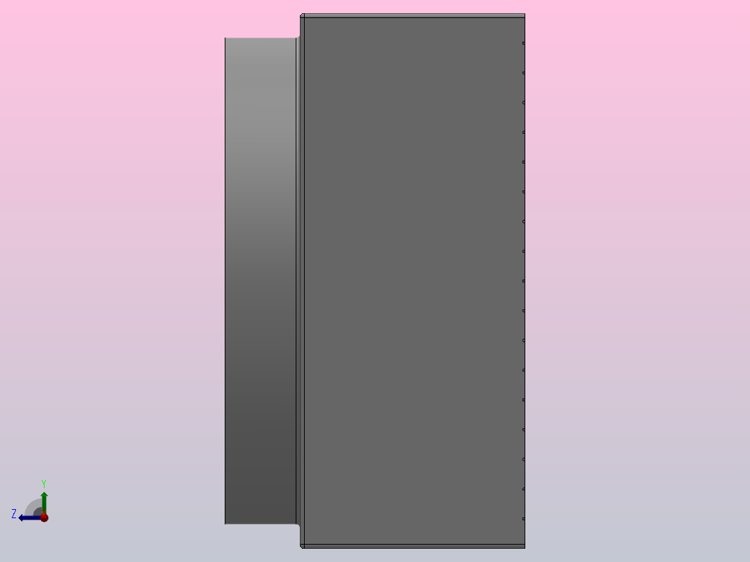 JS-I系列方型负压风机[6#]右视图