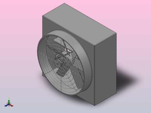 JS-I系列方型负压风机[6#]正等轴测缩略图
