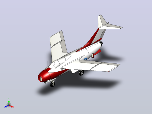 1950年阿根廷FMA IAe 33战斗机模型3D图纸 INVENTOR设计 附IGS
