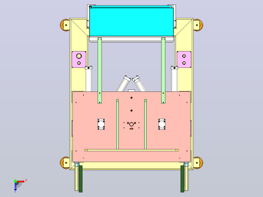 电机转子矫正设备三维模型3D数模俯视缩略图