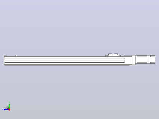 无尘螺杆滑台KCH5M-450-BC-100W-C4右视缩略图