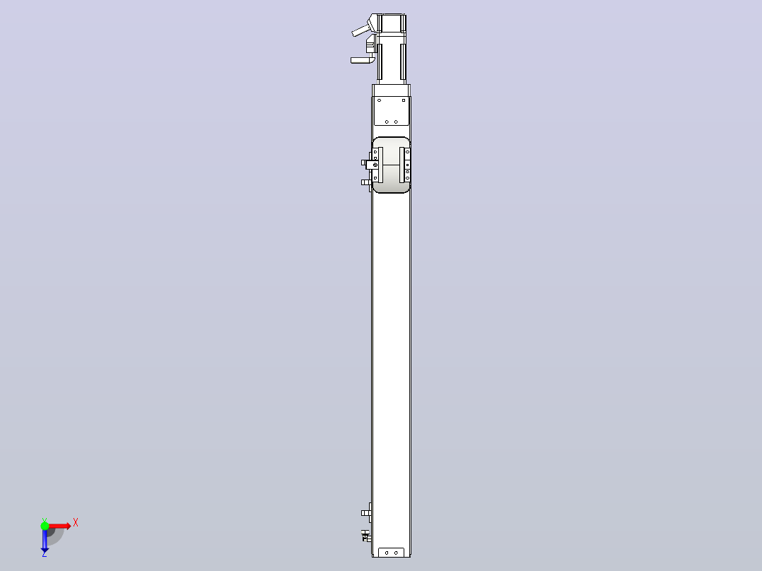 无尘螺杆滑台KCH5M-450-BC-100W-C4俯视图