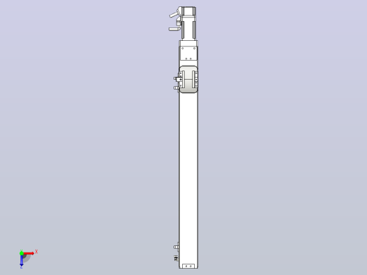 无尘螺杆滑台KCH5M-450-BC-100W-C4俯视缩略图