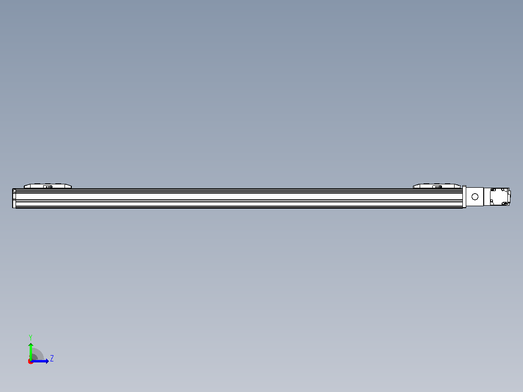 皮带直线轴双滑块型TPA-GCBS-50-P42-L400-QR-M10-N3左视图